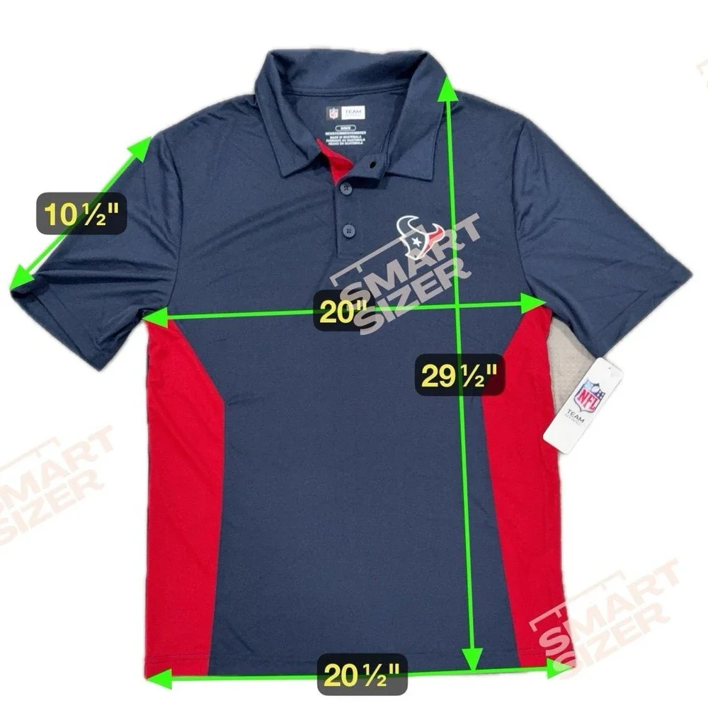 Houston Texans Men's Polo Shirt Medium‎ NWT